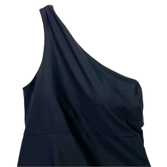 Summersalt Sidestroke Swimsuit Size 14 Black One Shoulder One Piece UPF 50+ - Picture 5 of 15